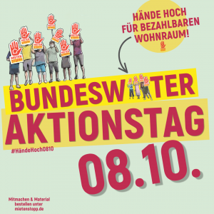 Mietenstopp-Aktionstag am 8. Oktober: Fahrradtour in Leipzig